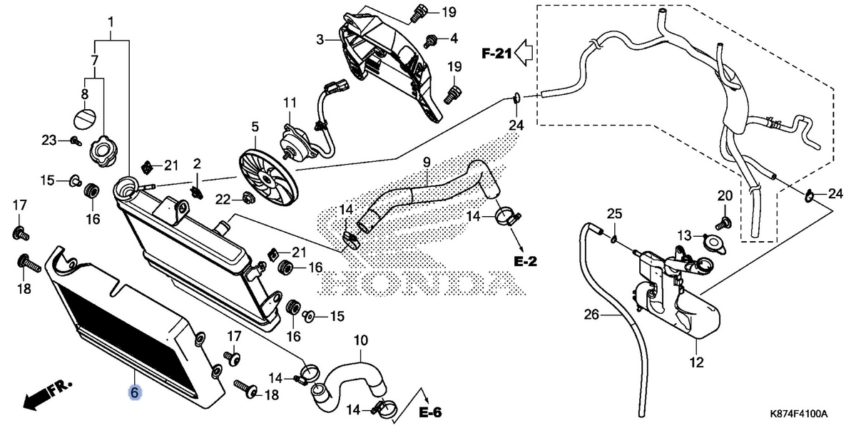 Honda OEM part 19032-K87-A00