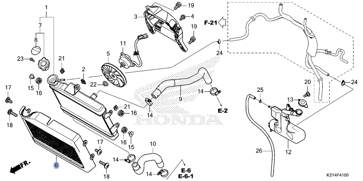 Honda OEM part 19032-K87-A31