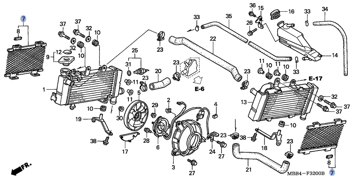Honda OEM part 19032-MBB-D60