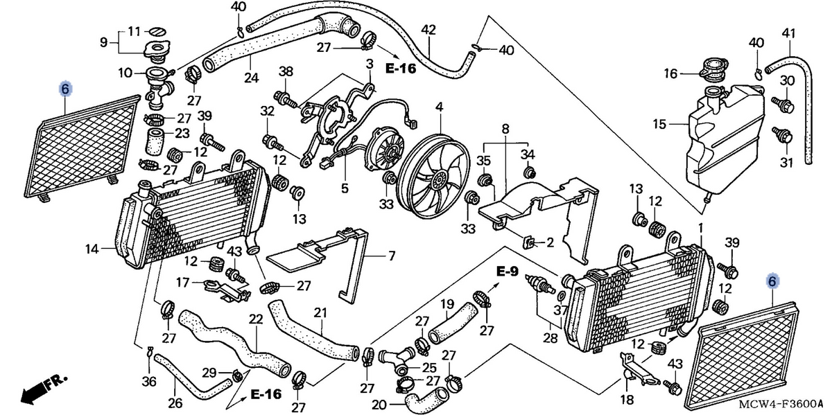 Honda OEM part 19032-MCW-D00