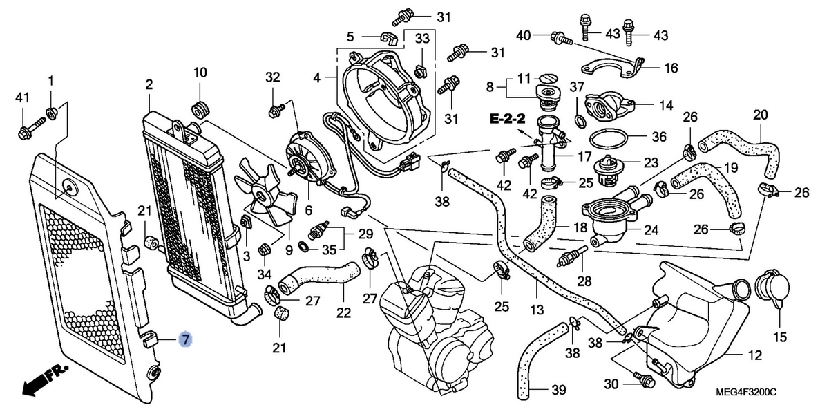 Honda OEM part 19032-MEG-000
