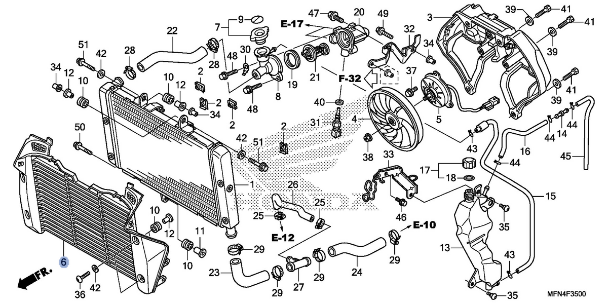 Honda OEM part 19032-MFN-D00