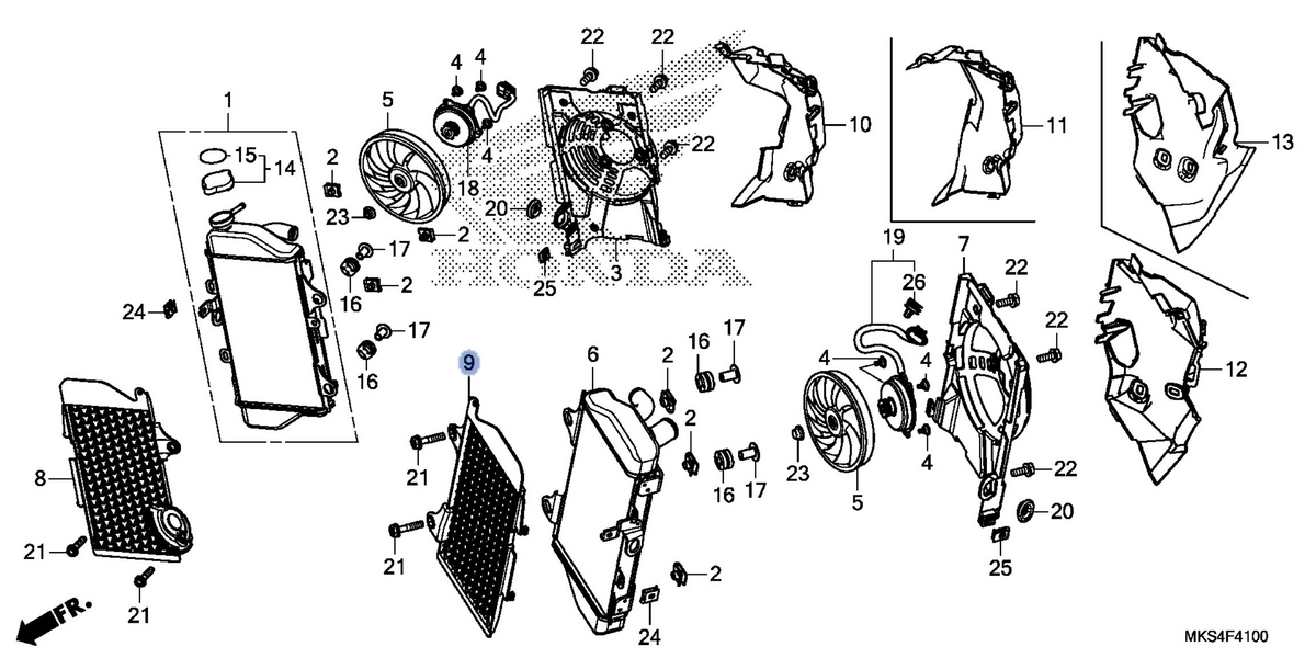 Honda OEM part 19032-MKS-E00