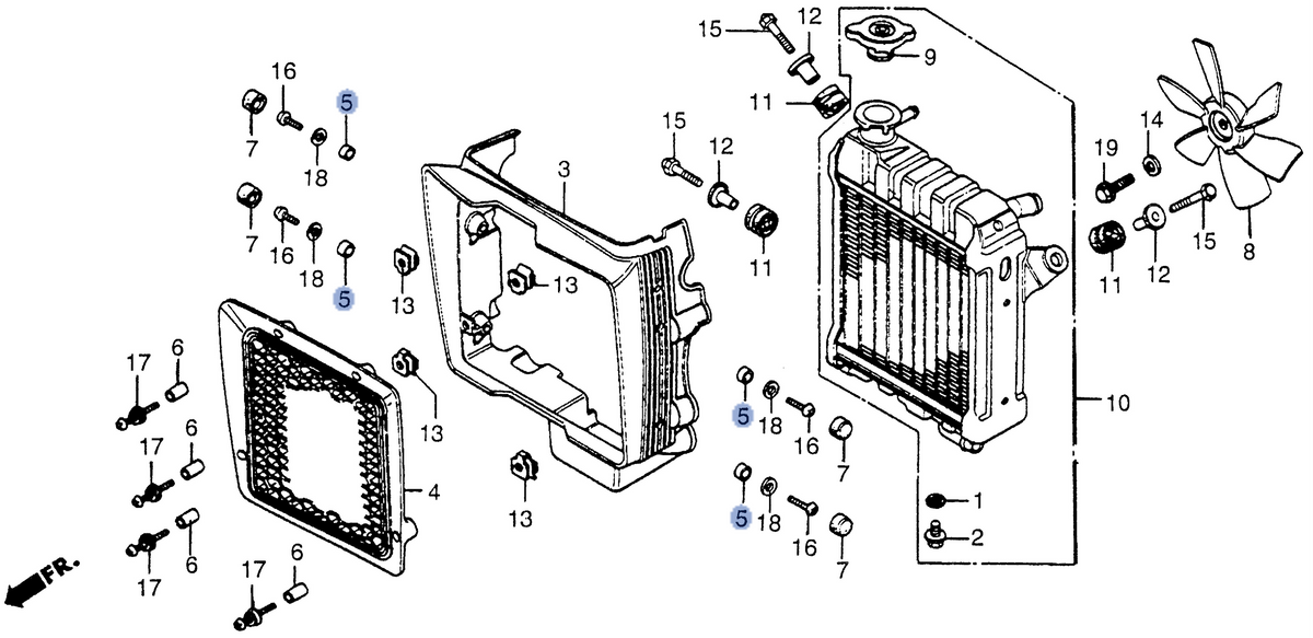 Honda OEM part 19033-415-000