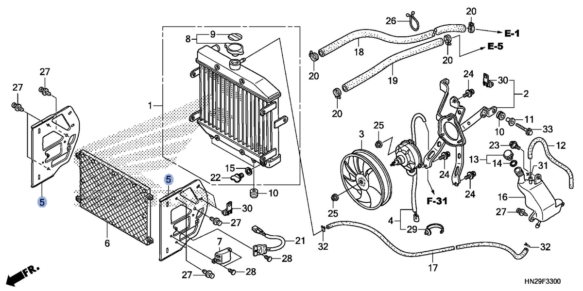 Honda OEM part 19033-HN2-A20