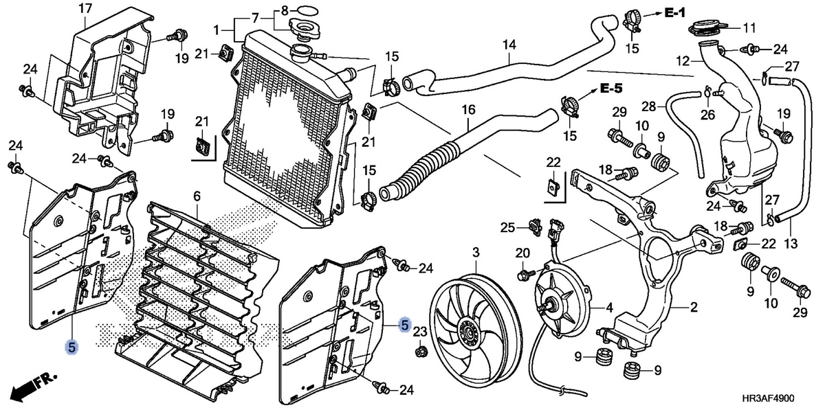 Honda OEM part 19033-HR3-A20