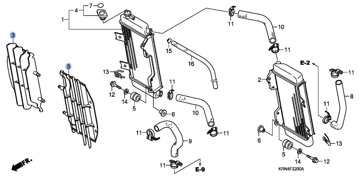 Honda OEM part 19033-KRN-A20