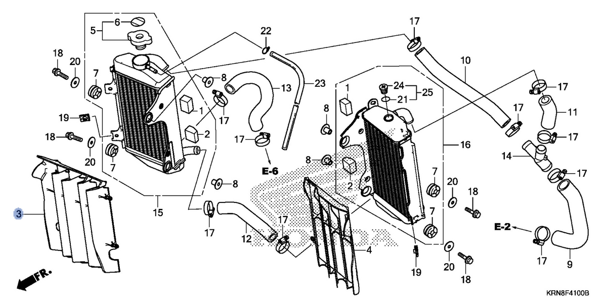 Honda OEM part 19033-KRN-A90
