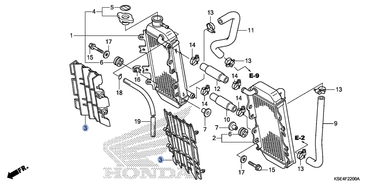 Honda OEM part 19033-KSE-A50