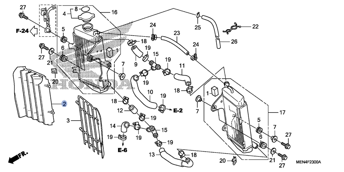 Honda OEM part 19033-MEN-A30