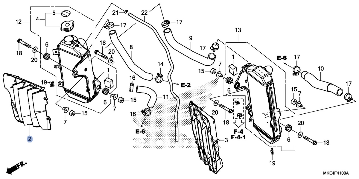 Honda OEM part 19033-MKE-A01