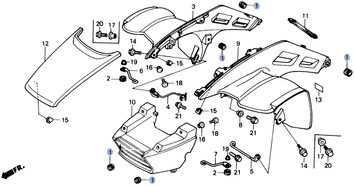 Honda OEM part 19034-HB9-000