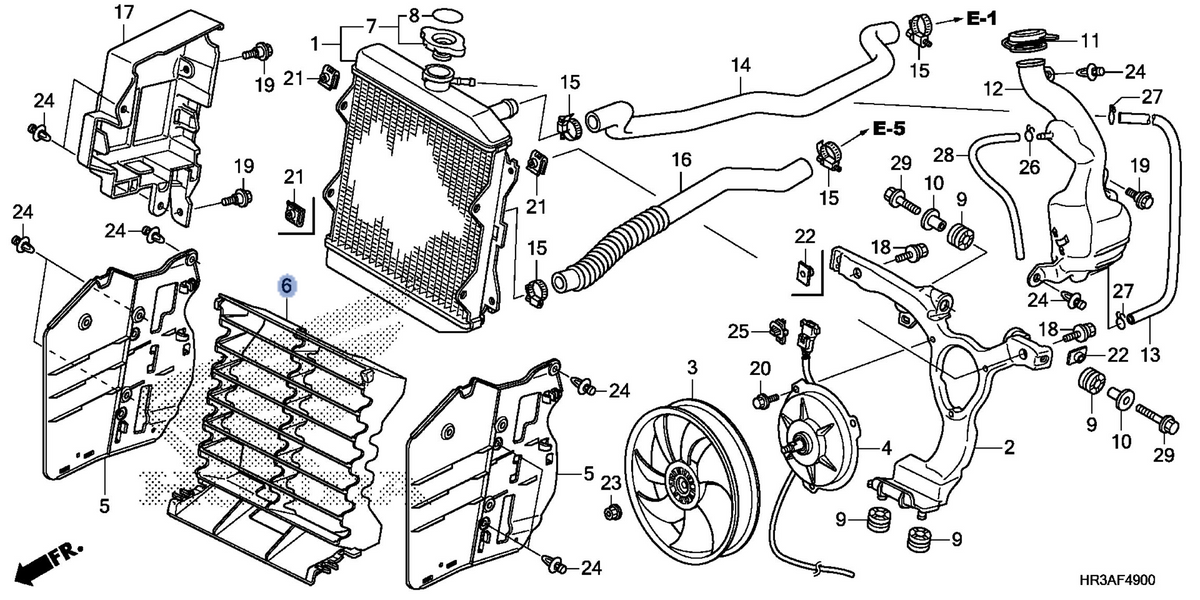 Honda OEM part 19034-HR3-A20