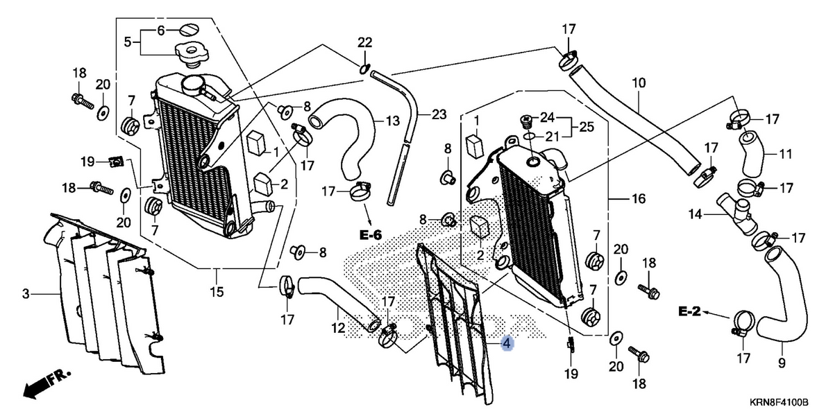 Honda OEM part 19034-KRN-A90