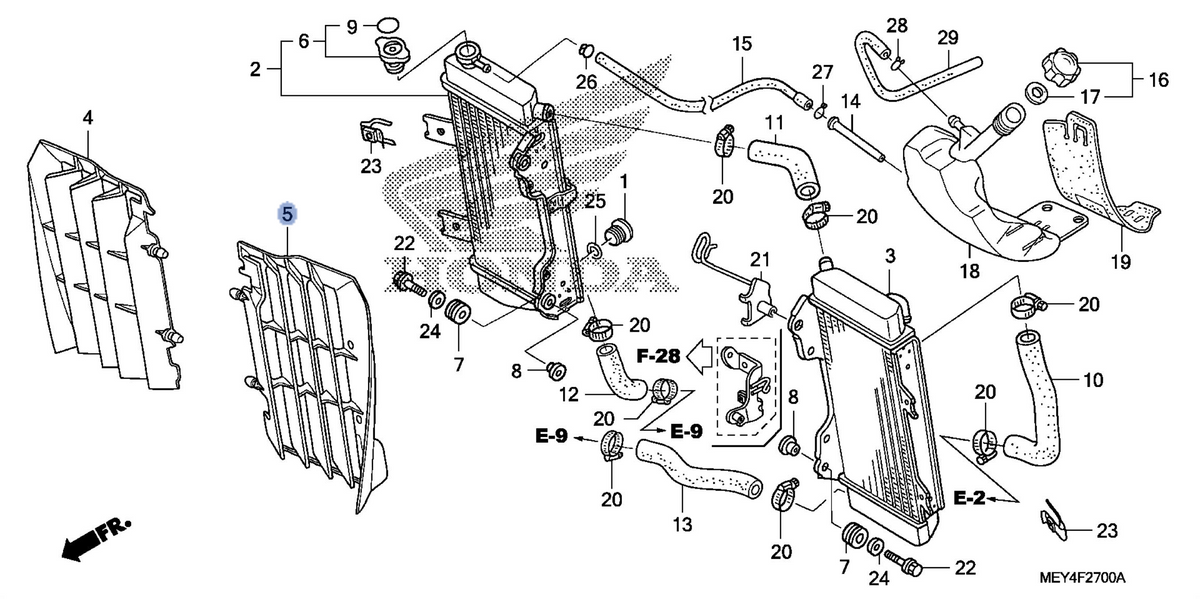 Honda OEM part 19034-MEY-670