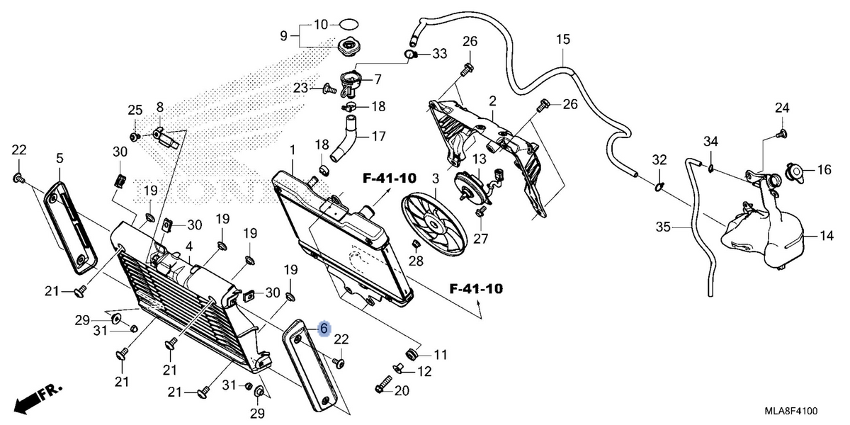 Honda OEM part 19034-MLA-A00
