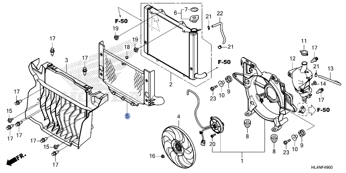 Honda OEM part 19035-HL4-AK0