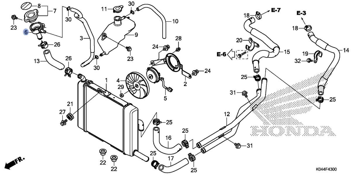 Honda OEM part 19035-K04-931