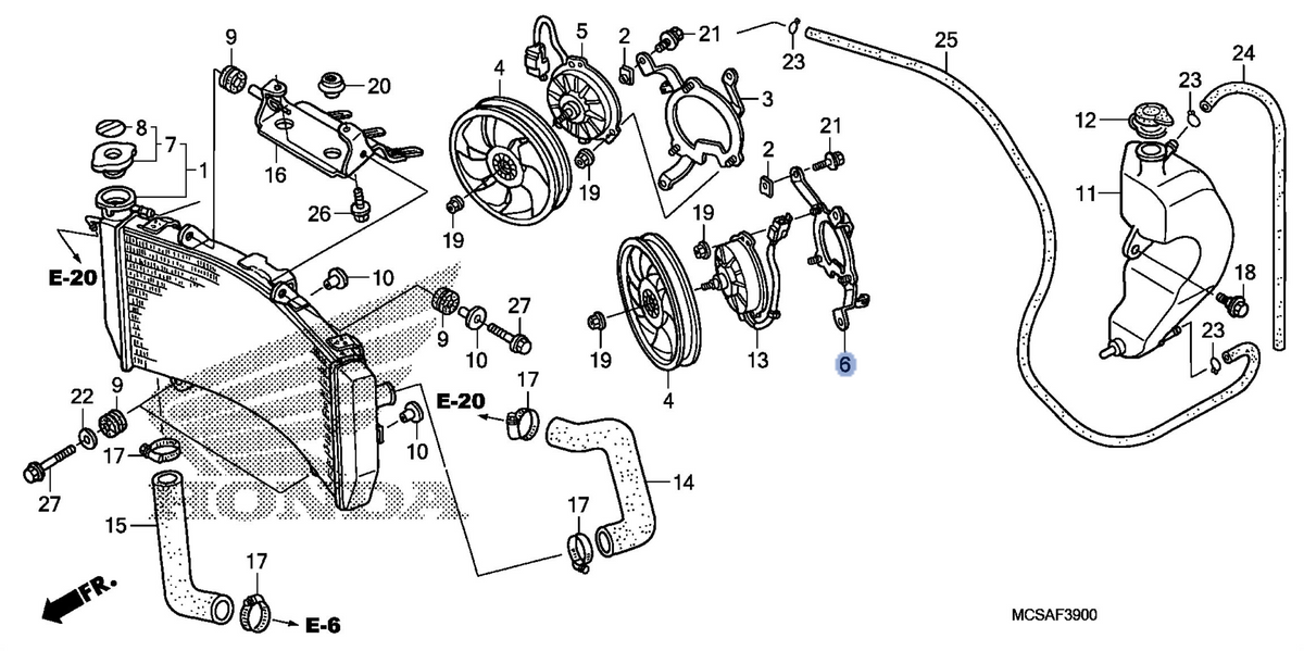 Honda OEM part 19035-MCS-G01