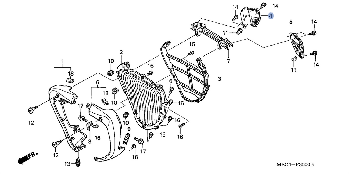 Honda OEM part 19035-MEC-670