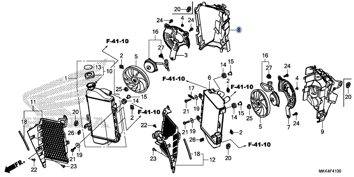 Honda OEM part 19035-MKK-D20