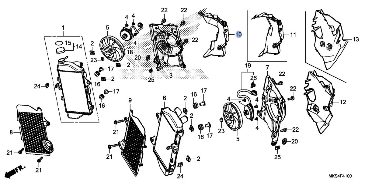 Honda OEM part 19035-MKS-E00