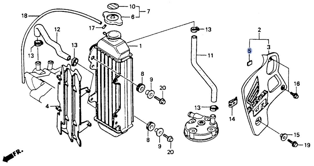 Honda OEM part 19036-GS2-600