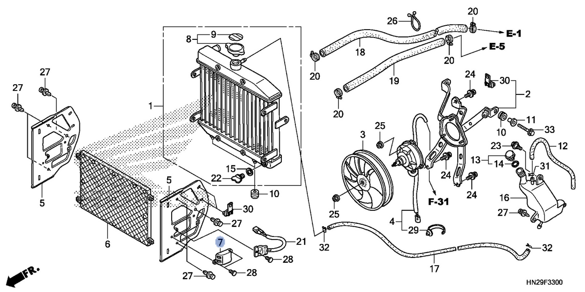 Honda OEM part 19036-HN8-000