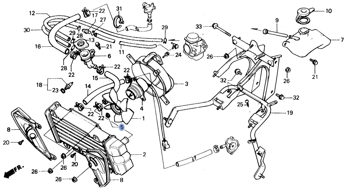 Honda OEM part 19036-KS4-003