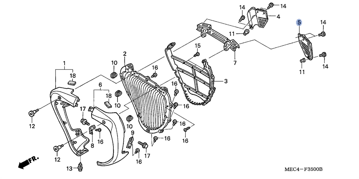 Honda OEM part 19036-MEC-670