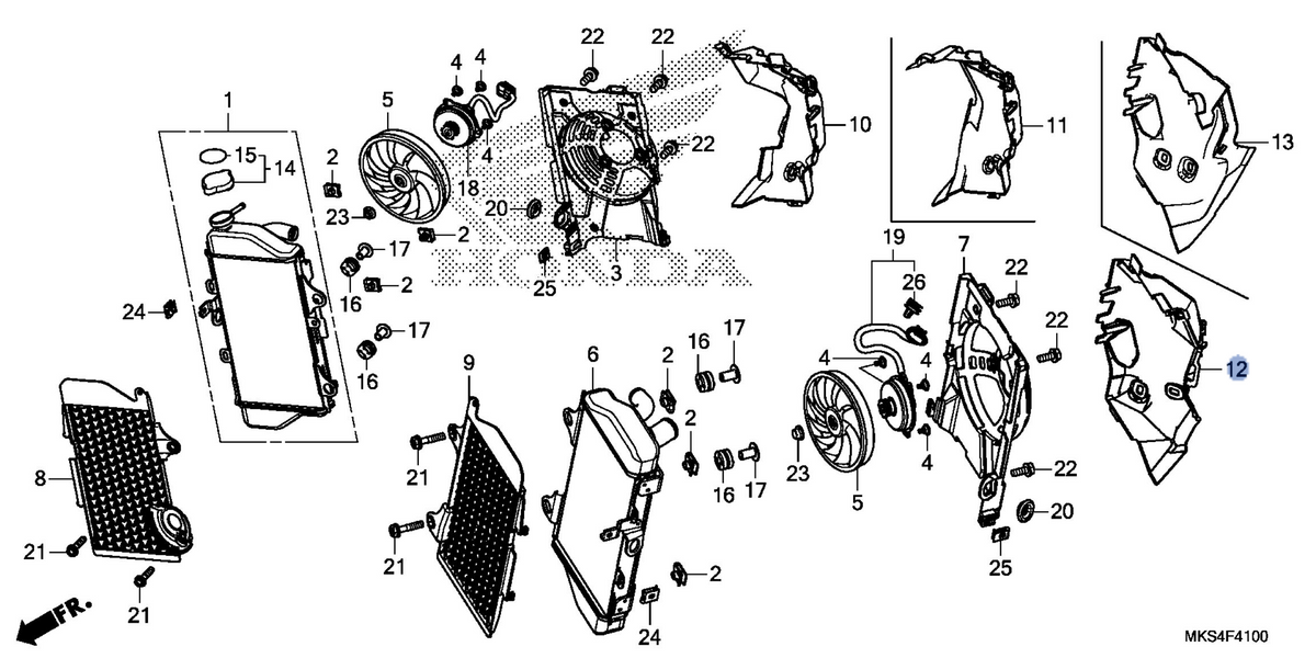 Honda OEM part 19036-MKS-E00