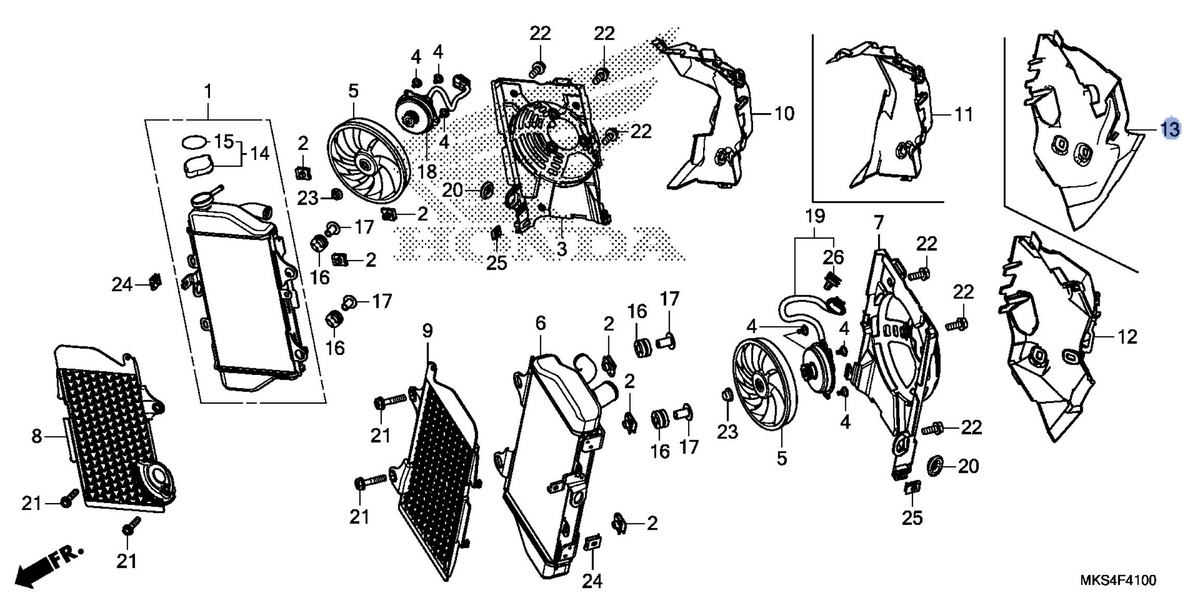 Honda OEM part 19036-MKS-E20