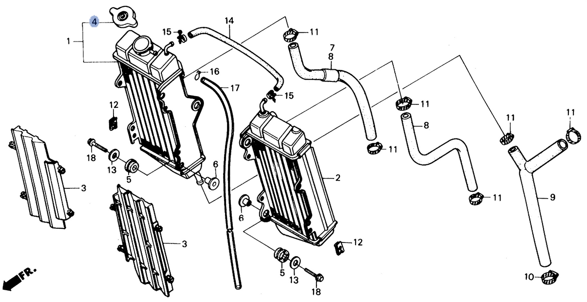 Honda OEM part 19037-KV3-003