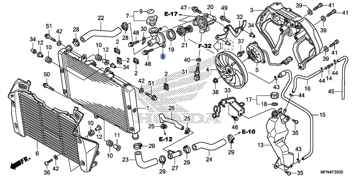 Honda OEM part 19038-MEJ-000