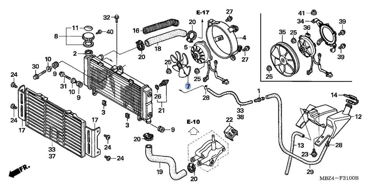 Honda OEM part 19040-MF5-751