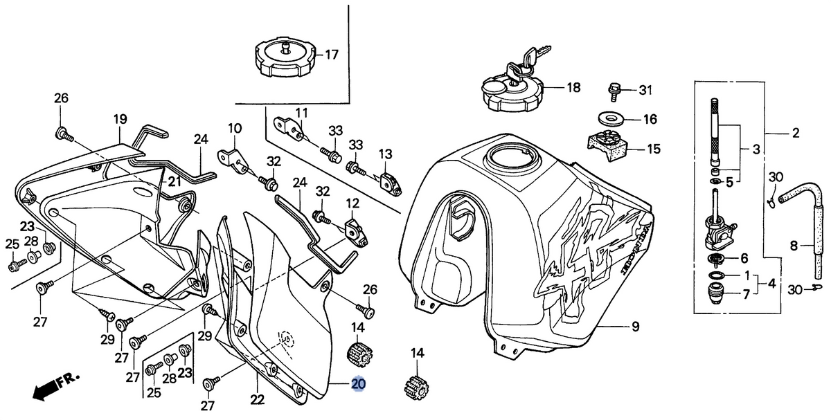 Honda OEM part 19040-MY6-700ZB