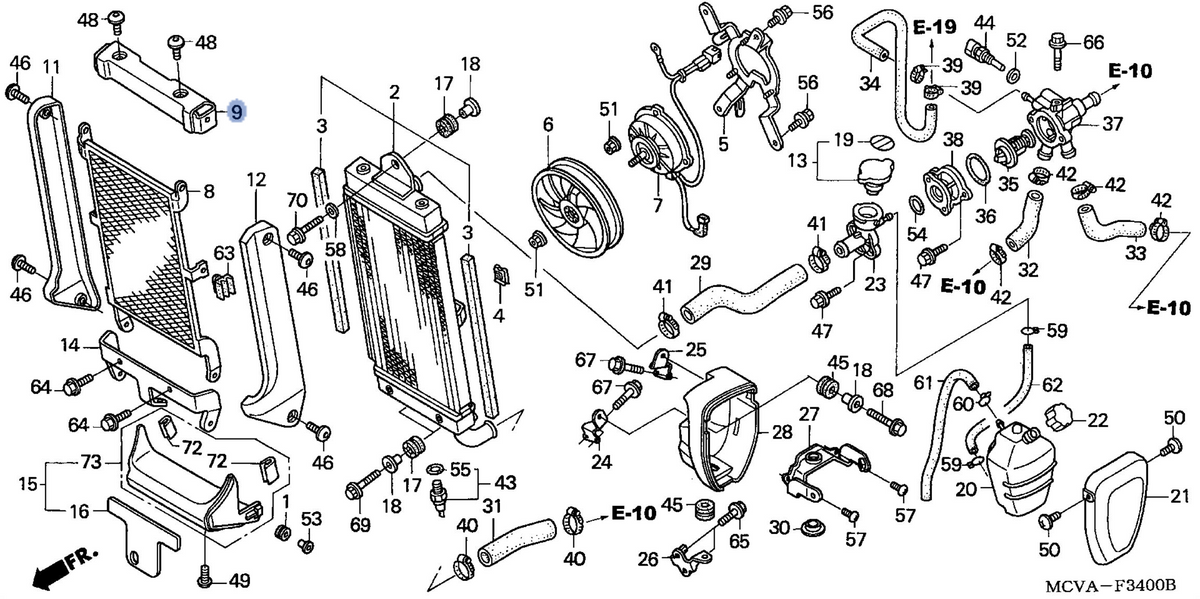 Honda OEM part 19041-MCV-N30
