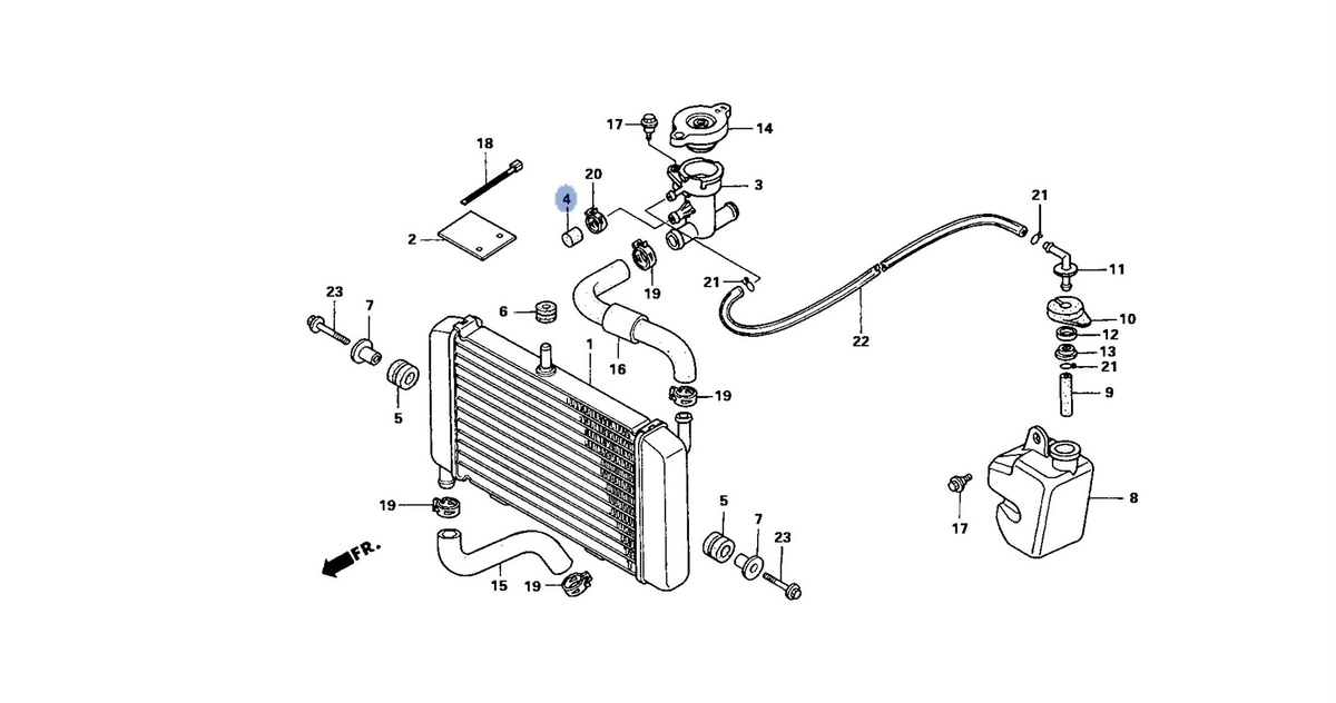 Honda OEM part 19042-GT4-000