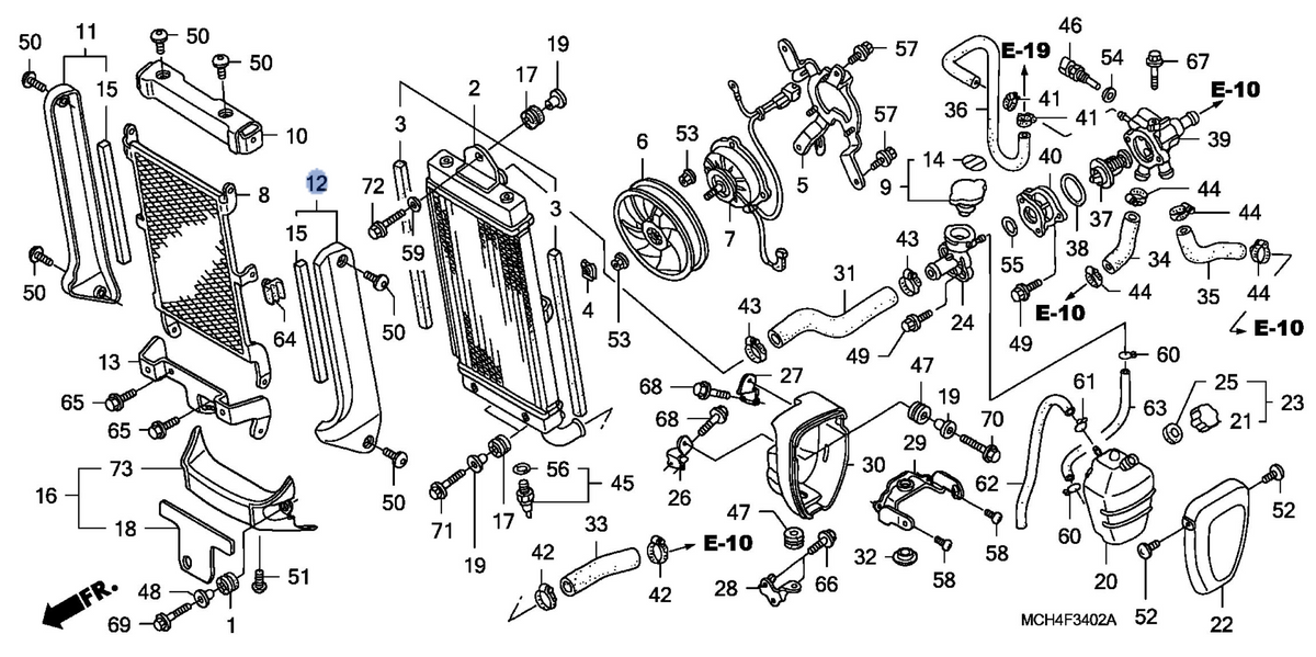 Honda OEM part 19044-MCH-C20