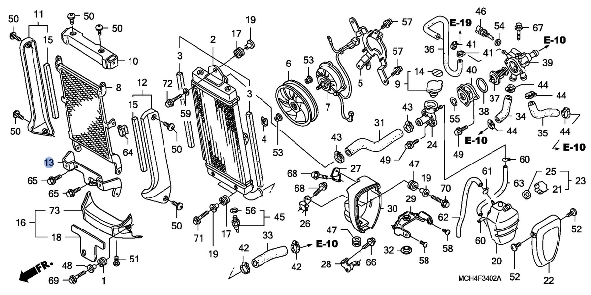 Honda OEM part 19045-MCH-C20