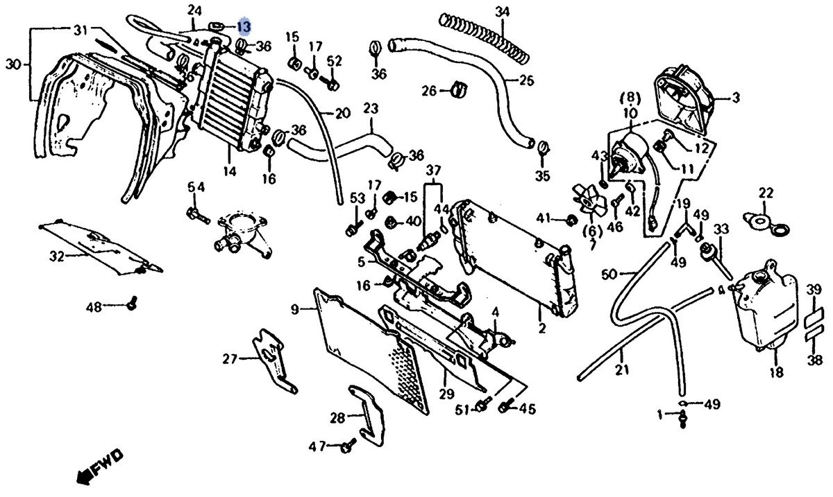 Honda OEM part 19045-MY3-621