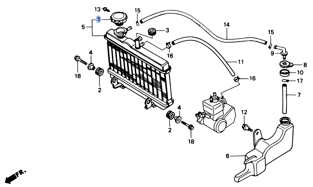 Honda OEM part 19045-MZ3-405