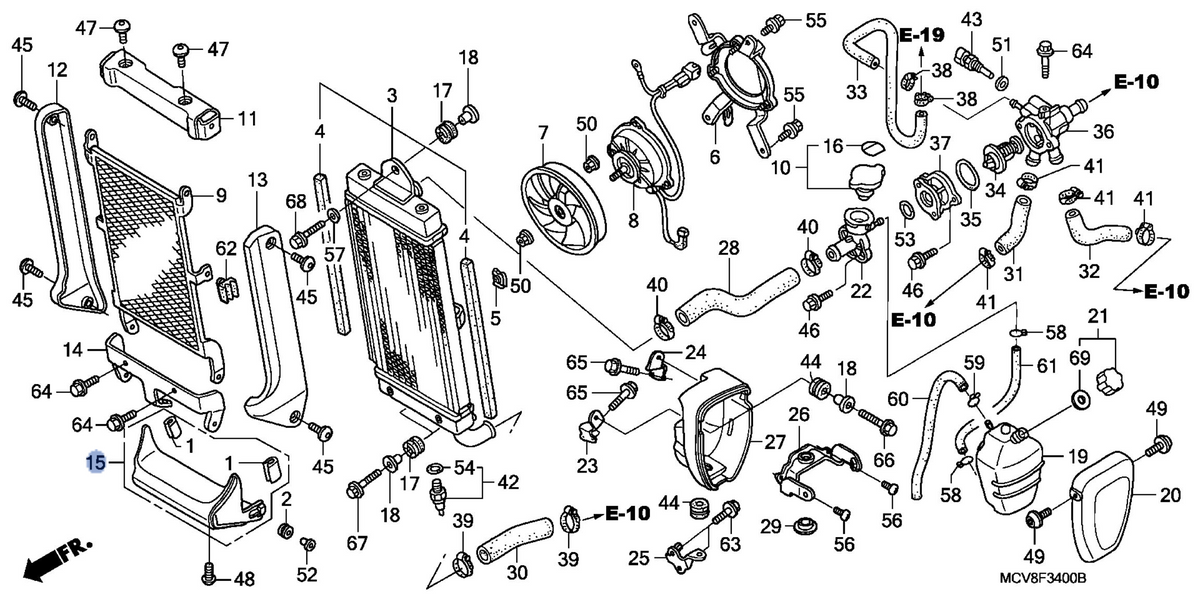 Honda OEM part 19046-MCV-B20