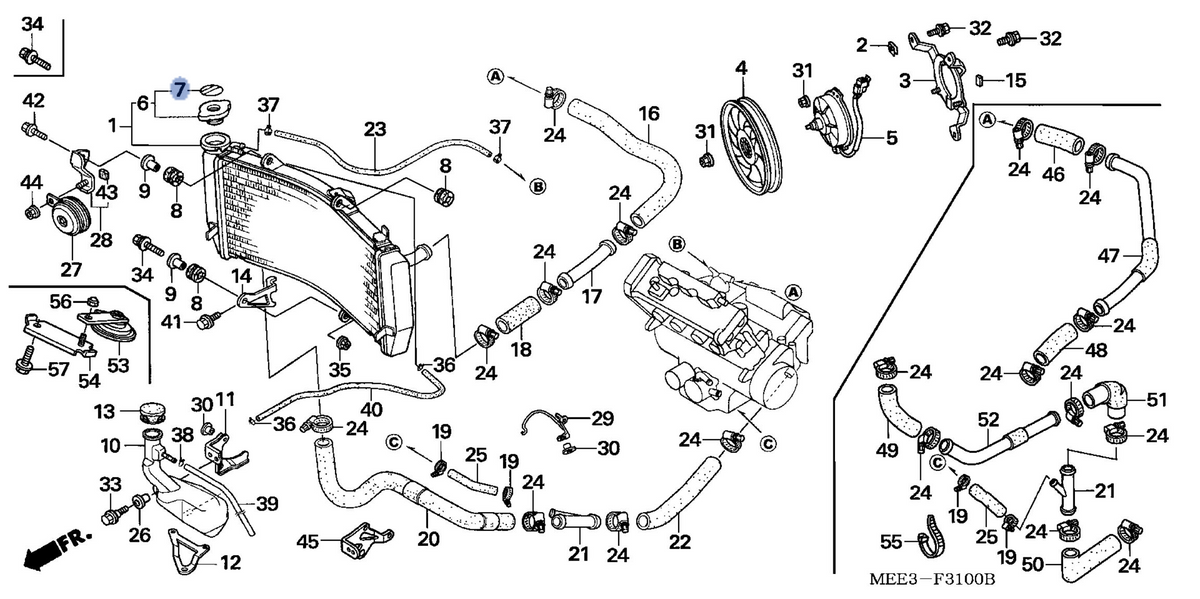 Honda OEM part 19046-PAA-A00
