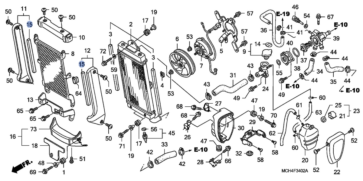 Honda OEM part 19047-MCH-C20