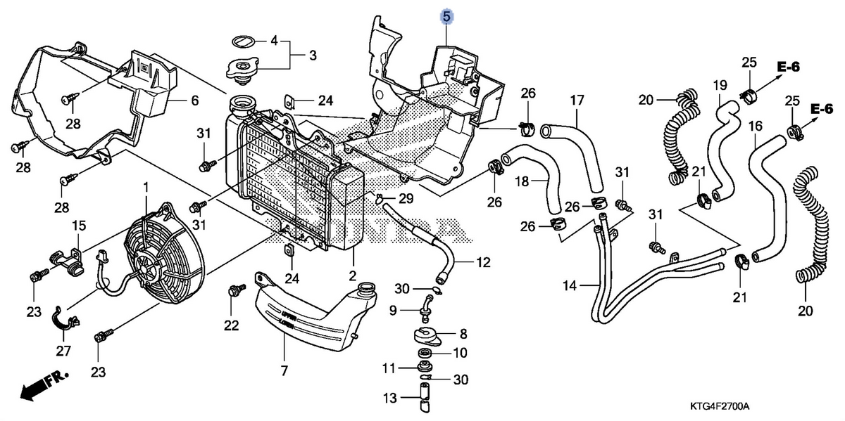 Honda OEM part 19050-KTF-980