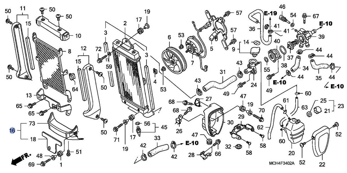 Honda OEM part 19050-MCH-C20