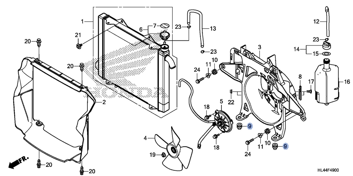 Honda OEM part 19051-HL4-A00