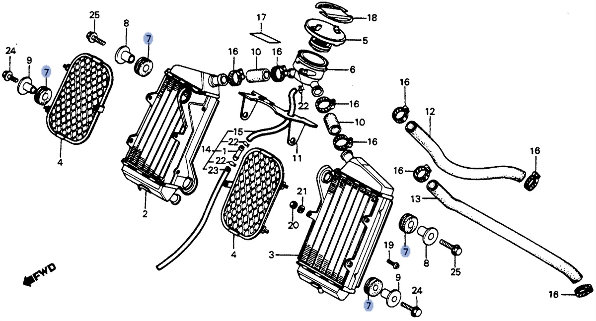 Honda OEM part 19051-KA4-000