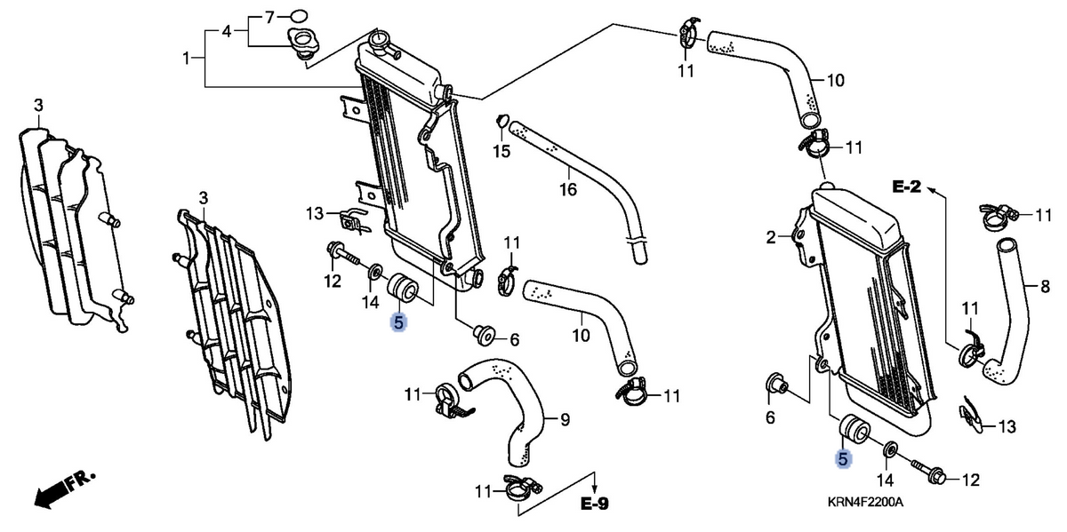 Honda OEM part 19051-KRN-000